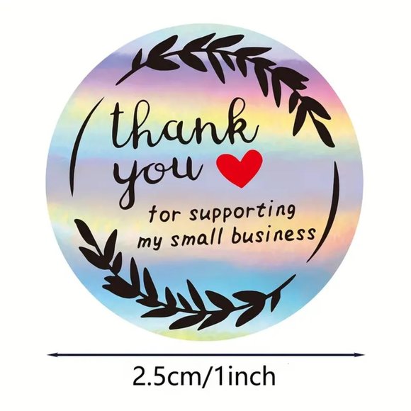 500 Thank You Stickers - Picture 2 of 3